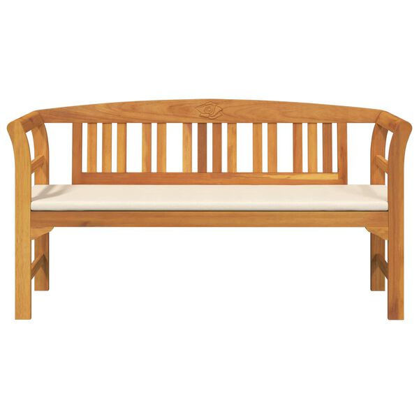 vidaXL klupa s jastukom Prirodni uljni zavr&scaron;etak 157 x 46 x 82,5 cm