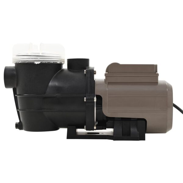 vidaXL Crpka za bazen s mjeračem vremena crna 0,25 KS 8000 L/h