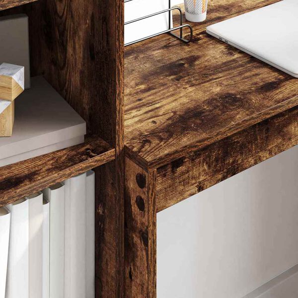 vidaXL Stol Dimljeni hrast 80 x 40 x 76 cm