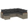 vidaXL 7-dijelni set vrtnih sofa sivi od poliratana