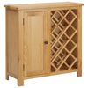 vidaXL Ormarić za vino za 11 boca 80 x 32 x 80 cm masivna hrastovina