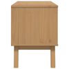 vidaXL TV ormarić OLDEN bijelo-smeđi 114x43x57 cm od masivne borovine