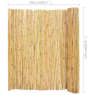 vidaXL Ograda od bambusa 250 x 170 cm