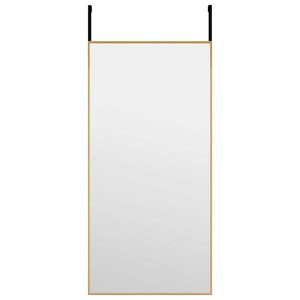 vidaXL Ogledalo za vrata zlatno 30x60 cm od stakla i aluminija