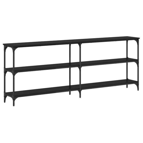 vidaXL Konzolna stolica Crni hrast 200 x 29 x 75 cm