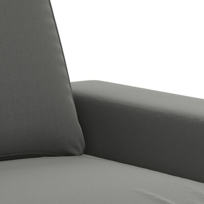 vidaXL Fotelja tamnosiva 60 cm od mikrovlakana