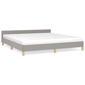 vidaXL Okvir za krevet bez madraca svjetlosivi 160 x 200 cm od tkanine