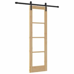 vidaXL Klizna vrata ORKDAL Prirodna 61 x 198,5 cm