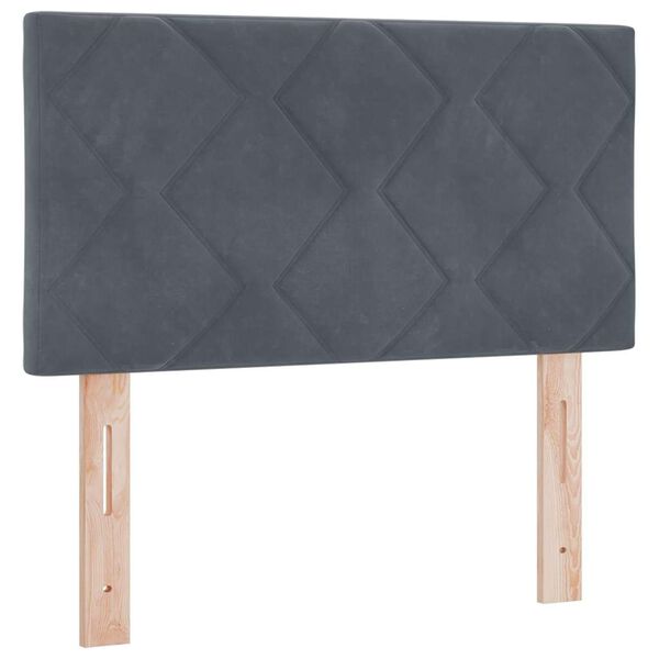 vidaXL Uzglavlje s uzglavljem Tamno siva 80 cm Bar&scaron;un