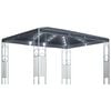 vidaXL Sjenica s LED svjetlosnim trakama 400 x 300 cm antracit