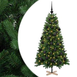 vidaXL Umjetno božićno drvce s kuglicom 120 cm 150 LED lampica