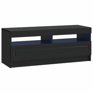 vidaXL LED TV kabinet Crna Konstruirano drvo