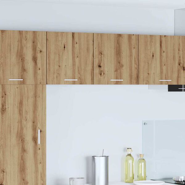 vidaXL Viseći ormarić Umjetnički hrast i bijela 40 x 31 x 40 cm