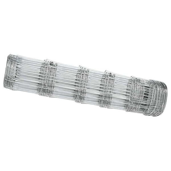 vidaXL Ograda za pašnjake Siva 0.8 x 10 m Čelik