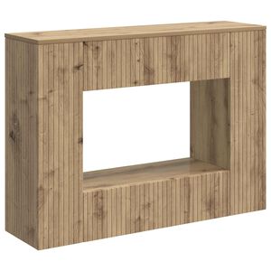 vidaXL Konzolna stolica Prugasti Zanatski Hrast 101 x 29 x 74 cm