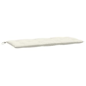 vidaXL Jastuk za vrtnu klupu pro&scaron;arano krem 120x50x7 cm od tkanine