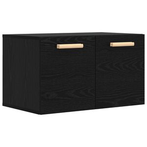 vidaXL Ormar za Zid Crni hrast 60 x 36,5 x 35 cm Konstruirano drvo