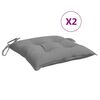 vidaXL Jastuci za stolice 2 kom sivi 50 x 50 x 7 cm od tkanine Oxford