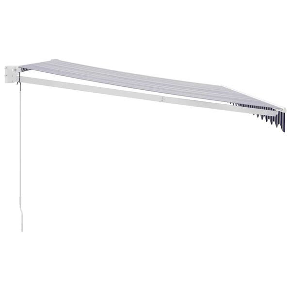 vidaXL Tenda na uvlačenje plavo-bijela 4,5x3 m od tkanine i aluminija