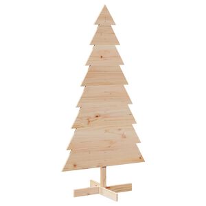 vidaXL Drveno ukrasno božićno drvce 150 cm od masivne borovine
