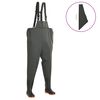 vidaXL Hlače za vodu s čizmama zelene veličina 42
