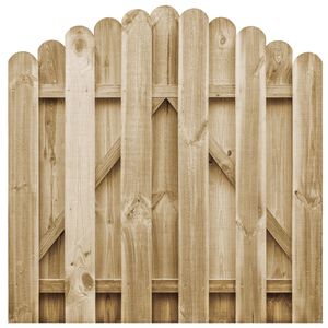 vidaXL Vrtna vrata od impregnirane borovine 100 x 100 cm