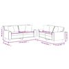 vidaXL 2-dijelni set sofa s jastucima sivi od umjetne kože