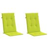 vidaXL Jastuci za vrtne stolice 2 kom svjetlozeleni 120x50x3cm tkanina