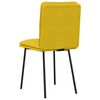 vidaXL Blagovaonske stolice 4 kom žute baršunaste
