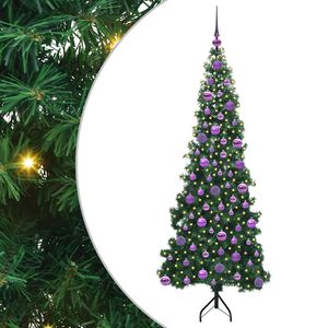 vidaXL Korner Umjetno Božićno Drvo Zelena 180 cm PVC i metal