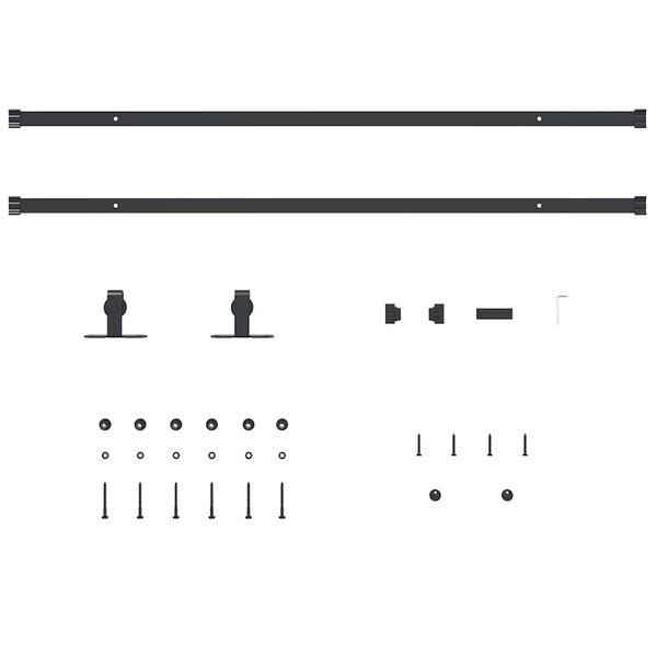 vidaXL Komplet kliznih vrata ormarića 213 cm ugljični čelik