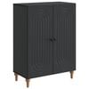 vidaXL Kreveta Crna 66 x 34,5 x 90 cm Konstruirano drvo