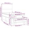 vidaXL Box spring krevet s madracem tamnoplavi 90x200 cm bar&scaron;unasti