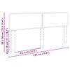 vidaXL Uzglavlje Siva Sonoma 200 cm Konstruirano drvo