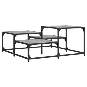 vidaXL Stolić za kavu boja hrasta 87,5x87,5x40 cm konstruirano drvo