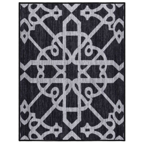 vidaXL Tepih-staza crna 80 x 100 cm