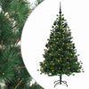 vidaXL Umjetno božićno drvce s kuglicom 150 cm 150 LED lampica