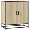 vidaXL Komoda boja hrasta 68x35x76 cm konstruirano drvo i metal