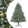 vidaXL Umjetno božićno drvce Zelena 240 cm PVC, Plastika i Čelik
