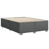 vidaXL Krevet s oprugama i madracem tamnosivi 140x190 cm od tkanine