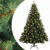 vidaXL Umjetno božićno drvce s nogom 180 cm 300 LED lampica