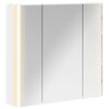 vidaXL Kupaonski ormar s ogledalom Bijelo 63,5 x 15,5 x 60,5 cm