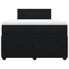 vidaXL Krevet box spring s madracem crni 120 x 190 cm baršunasti
