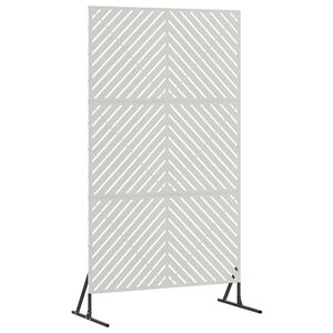 vidaXL Zaslon za privatnost 100 x 50 x 180 cm Nehrđajući čelik Srebrna