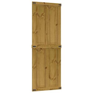 vidaXL Vrata staje CORONA 70 x 210 cm Masivna borovina Medeno Smeđa