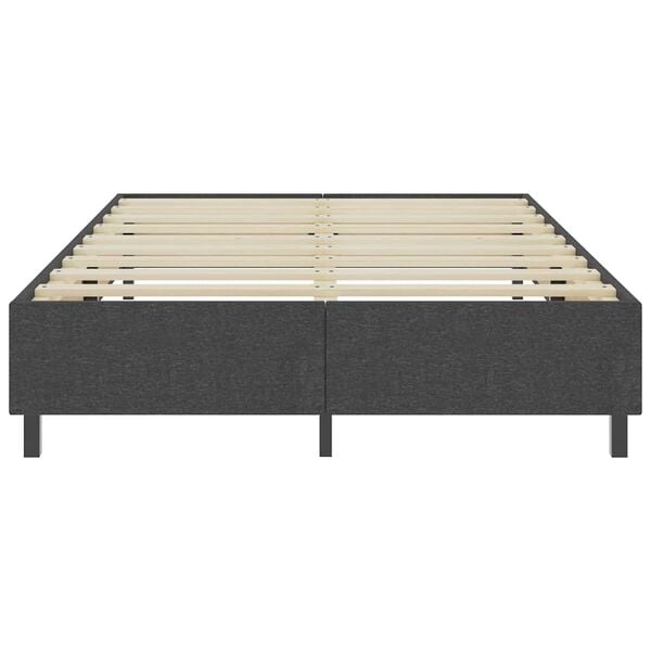 vidaXL Box spring okvir za krevet od tkanine sivi 160 x 200 cm