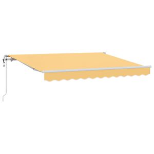 vidaXL Povlačivi tende Pijesak 450 &times; 350 cm Tkanina i Aluminij
