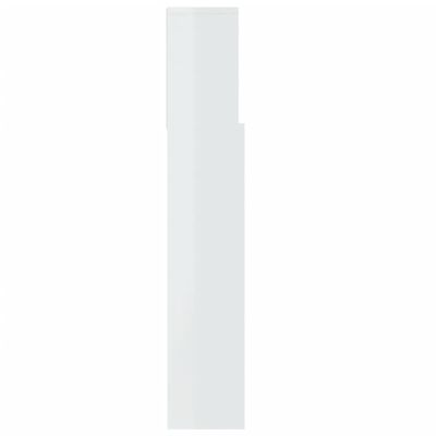 vidaXL Uzglavlje s ormarićem visoki sjaj bijelo 100 x 19 x 103,5 cm
