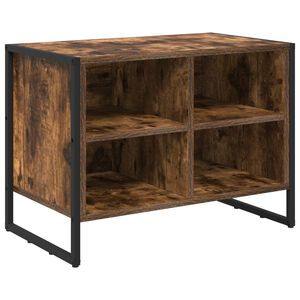 vidaXL Ormar za cipele 60 x 35 x 44 cm Konstruirano drvo Dimni hrast