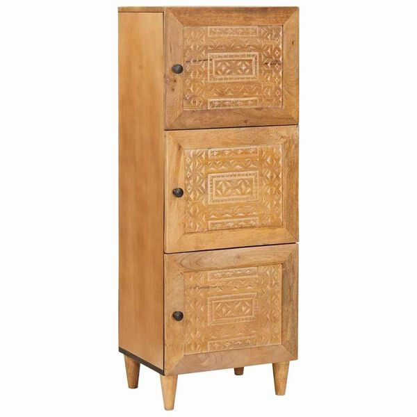 vidaXL Highboard Svjetlosmeđa 40 x 33 x 110 cm masivno drvo manga